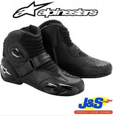 Alpinestars Smx 1 Motorcycle Boots Smx1 Motorbike Ankle Boots Short Sports Track Boot Black J S Euro 45 Uk Bike Boots Mens Motorcycle Boots Motorcycle Boots