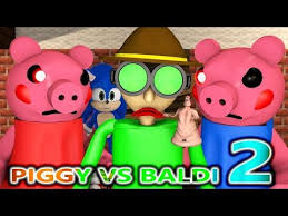 Piggy Vs Baldi Roblox Challenge 2 Ft Sonic Horror Chapter 1 Peppa Granny Minecraft Animation Game Youtube Roblox Piggy Horror