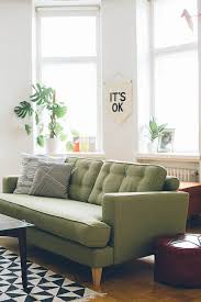 Roundup 5 Amazing Mid Century Living Room Ideas Green Sofa Living Room Green Sofa Living Living Room Green