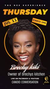 Tomorrow Brechy's Kitchen catering and I tutapiga story ya her business and  IVF journey and all 🥰 Stay tuned join us from 1pm #thedeeexperience