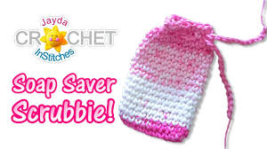 Puffy soap saver crochet pattern. Crochet Soap Saver Scrubbie Tutorial Small Bag Pouch Youtube