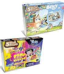 Jigsaws for kids right up to 1000 piece jigsaw puzzles at mr puzzle. Licensed 5 Pack Wood Jigsaw Puzzles Assorted Target Australia