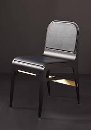 Bardot Side Or Dining Chair In Black Steel And Satin Copper With French Leather In 2020 Furniture Couch Upholstery Side Chairs Dining