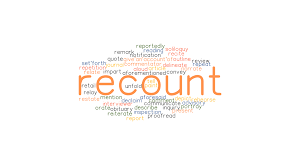 Most common unique synonym related antonym. Recount Synonyms And Related Words What Is Another Word For Recount Grammartop Com