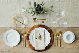The stems of the wine glasses are in a deep blue. 5 Table Settings Every Host Should Know What S For Dinner