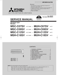 Refrigerant identifier (identifikasi komposisi refrigerant). Mitsubishi Msc C07sv Service Manual Pdf Download Manualslib