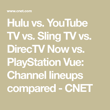All The Live Tv Streaming Services Compared Which Has The Best Channel Lineup Live Tv Streaming Streaming Tv Sling Tv