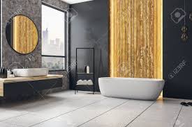Small bathroom sink cabinet designs for storage ideas, towel. Dark Modern Bathroom Interior With City View And Blank Poster On Wall Design And Style Concept Mock Up 3d Rendering Stock Photo Picture And Royalty Free Image Image 95654980