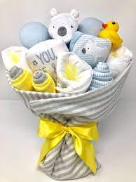 Baby Boy Gift Baby Boy Gift Basket Baby Boy Shower Gift Centerpiece Welcome Baby Boy Gift Baby Boy Gift Bouquet In 2021 Diy Baby Shower Gifts Baby Shower Baskets Baby Shower Gift