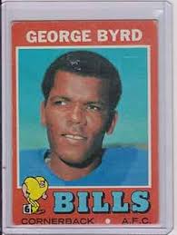 Amazon.com: 1971 Topps George Byrd Bills Football Card #58 : Collectibles &  Fine Art