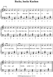 Backe backe kuchen, der bäcker hat gerufen. Backe Backe Kuchen Akkordeon Pdf Noten Von Volksweise In 401 53