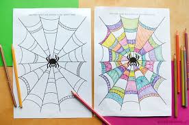 Learn why and how spiders build webs. Spider Web Colouring Page Free Printable Picklebums