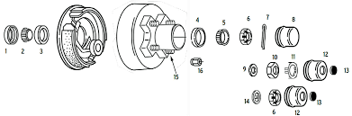 Etrailer trailer hub and drum assembly installation. Trailer Hub Drum 4 Bolt On 4 Bolt Circle Btr Spindle Humphreys Hitch And Trailer Parts