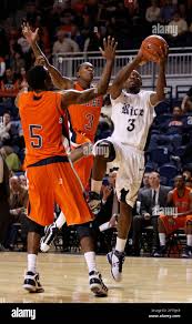 February 5, 2011: Rice Owls G Tamir Jackson (3) attacks the basket against  UTEP Miners G Julyan Stone (5) and UTEP Miners G Randy Culpepper (3) during  the first half of the