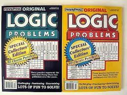 Best logic puzzle books for adults; Puzzle Lot 443 2 Pennypress Logic Puzzle Books 184 Puzzles 260 Pages Puzzle Books Logic Puzzles Logic Problems