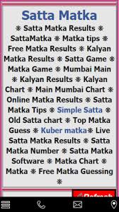 Satta Matka Mumbai Chart 2019 Guessing Chart Satta Matka