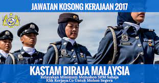 Ibu pejabat jabatan kastam & eksais diraja blok b, kompleks kementerian kewangan, presint 2, federal government centre, 62592 putrajaya tel: Jawatan Kosong Kastam Diraja Malaysia Kerja Kosong Kerajaan