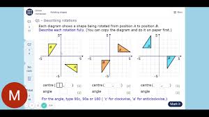 What is it about shapes that make kids delighted? Mymaths Homework Rotating Shapes Youtube