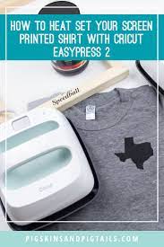 How To Heat Set Your Screen Printed Shirt With Cricut Easypress 2 Screen Printing Shirts Diy Screen Printing Water Based Screen Printing