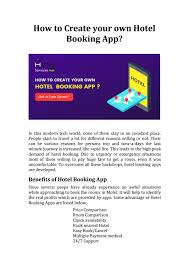 Learn more about the handover process. How To Create Your Own Hotel Booking App By Handyserviceshub Hub Issuu