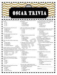Well, gather a group of your friends and show them that your mov. Oscar Trivia Printable Game Academy Awards Movie Trivia Etsy Oscar Trivia Oscar Party Games Game Academy