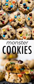 My Easy Monster Cookie Recipe Yields Extra Soft And Thick Cookies And You Don T N Monster Cookies Recipe Cookies Recipes Chocolate Chip Cookie Recipes For Kids