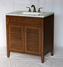 Shop online at costco.com today! 32 Inch Bathroom Vanity Coastal Cottage Beach Vintage Style Walnut Color 32 Wx21 Dx35 H S332832s