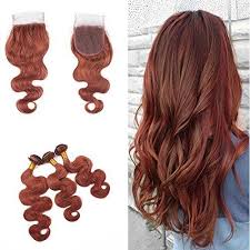 Dark auburn hair color this warm hair color shade is a mix of rich browns, reds, and gold. Cloud Hair Dark Auburn Brown Hair Weaves With Lace Closure 4x4 33 Body Ninthavenue Europe