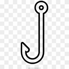 Simon is a boy who looks like a rabbit. Fish Hook Coloring Page Hd Png Download 1000x1000 2318570 Pngfind