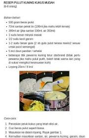 Resipi Pulut Kuning Kukus Resepi Bergambar