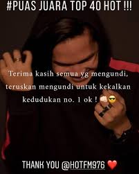 Undi lagu kegemaran anda di sini. Ampireofficial On Twitter Ucapan Terima Kasih Drp Amir Utk Fans Amir Peminat2 Lagu Puas Yg Setia Mengundi Alhamdulillah Teruskan Menyokong Mengundi Di Top 40 Hot Hotfm Muzik Muzik34