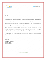 Appointment Letter Sample In Word Format Letter Format Sample Business Letter Format Letter Format