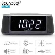 Conveniently charge your smartphone or other usb compatible device with the 2 amp usb charge port. Soundbot Sb1020 Bluetooth Speaker Fm Radio Alarm Clock Usb Charging Soundbot