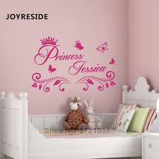 A simple way to decorate your kids room wall. Princess Custom Girls Name Art Design Wall Sticker Home Baby Girls Bedroom Wall Decor Wall Stickers Personalized Name Vinyl M397 Wall Stickers Aliexpress