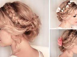 موقع ليالينا prom hair medium long hair styles braided hairstyles updo