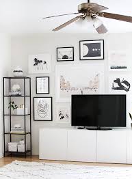 Gallery Wall Behind The Tv Ikea Living Room Living Room Tv Wall Living Room Scandinavian