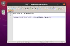 How To Install Notepad On Ubuntu 20 04 Tecadmin
