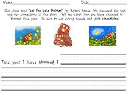 Reader S Response To Leo The Late Bloomer Leo The Late Bloomer Late Bloomer Reader Response