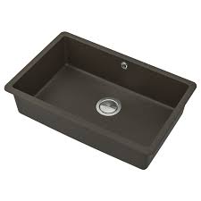Interior dimensions 24 x 18 x 10. Kilsviken Inset Sink 1 Bowl Dark Brown Quartz Composite Ikea