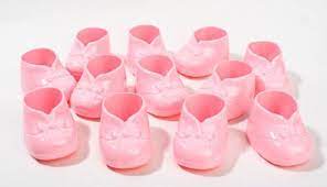 6 Baby Shower Pink Bootie Party Favors Cake Decorations Just Add Candy To These Adorable Blue Baby Booties A Perfect Favor For A Baby Shower By Shop And Gather Walmart Com