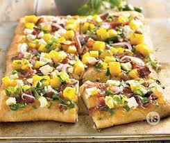 Sweet Mango Flatbread Pizza Recipe Mango Recipes Pizza Recipes Homemade Recipes