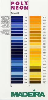 Madeira Thread Chart Color List
