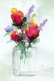 In A Vase By Anne Duke Flower Art Watercolor Flowers Art Painting