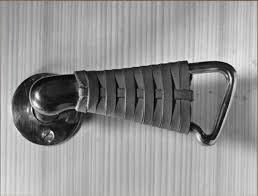 Alvar Aalto Brass And Leather Bound Door Handle At La Maison Carre Montfort L Amaury 1958 Via Door Handles Alvar Aalto Doors