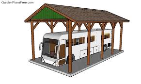 84'' h x 144'' w x 240'' d 20x40 Rv Carport Plans Free Pdf Download Free Garden Plans How To Build Garden Projects