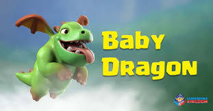 It is unlocked at p.e.k.k.a's playhouse (arena 4),the inferno dragon . Baby Dragon And His Fire Spitting Clash Royale Kingdom