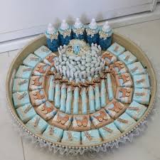 Vintage Look Chocolate Tray For A Baby Boy Baby Boy Gift Baskets Baby Shower Chocolate Newborn Baby Boy Gifts