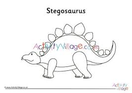 You can also colour the page with the colours we have on the left side of the page, and print it when you done. Stegosaurus Colouring Page