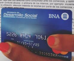 Tarjeta alimentaria de débito mastercard azul: Tarjeta Alimentaria Olavarria Recibira Unas 2300