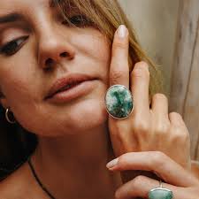 Emerald Quartz Ring